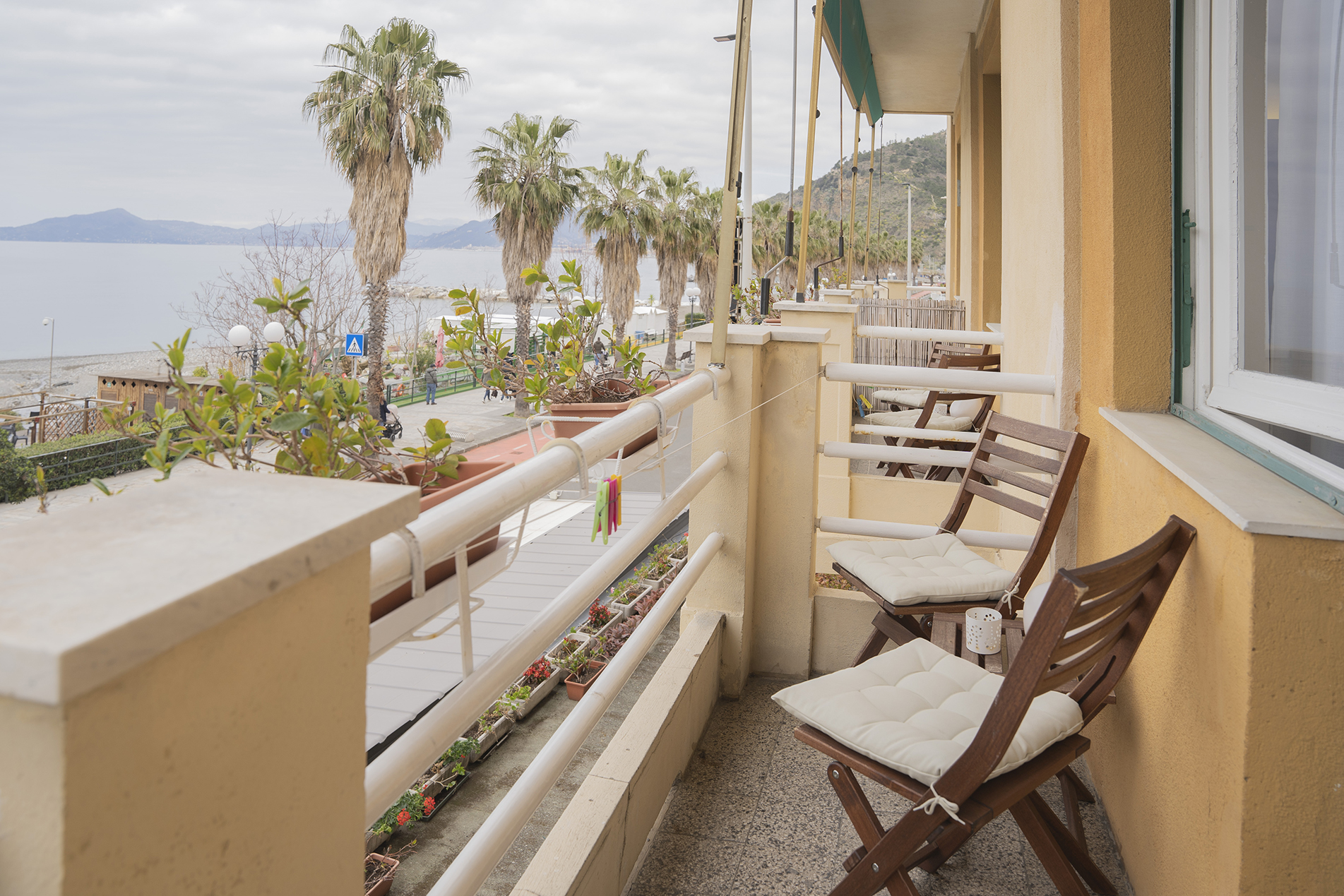 Terrazzino di una camera di Hotel vista mare